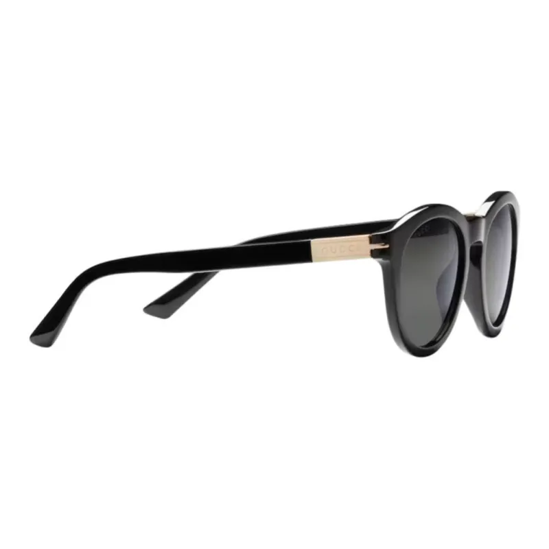 GUCCI Acetate Oval Sunglasses Men's Black-2