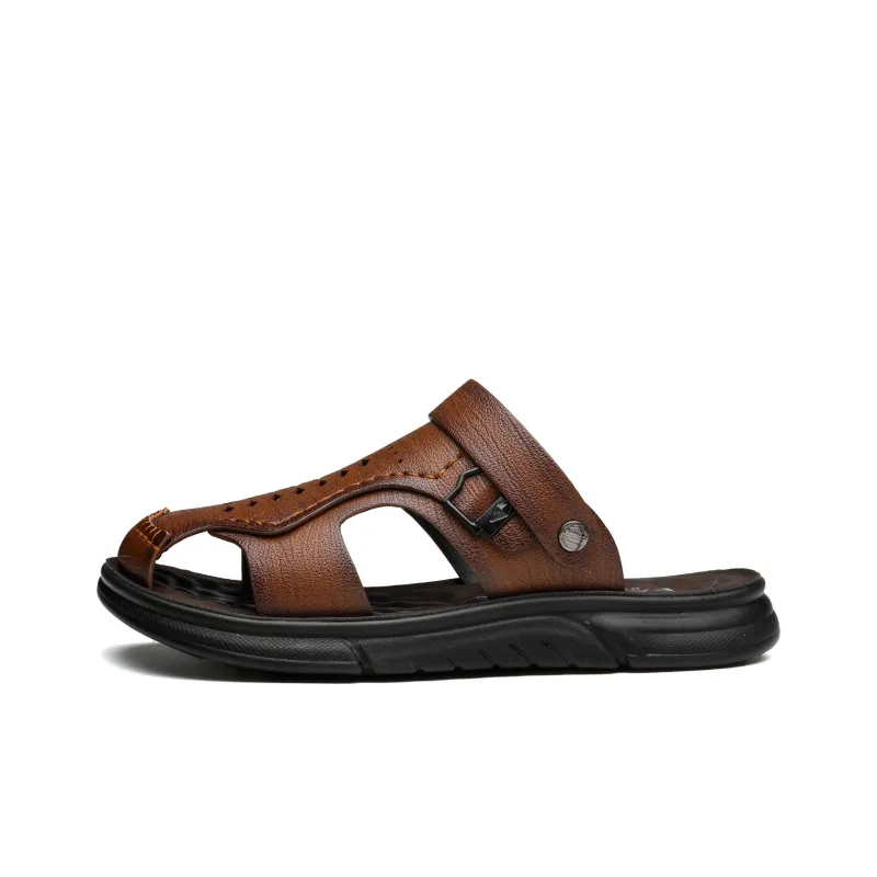 FAPAI Beach Sandals Men Black-1