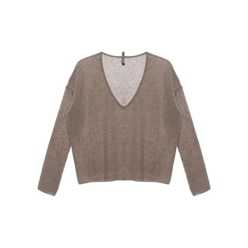 Fax Copy Express Cashmere Sweaters Unisex Khaki