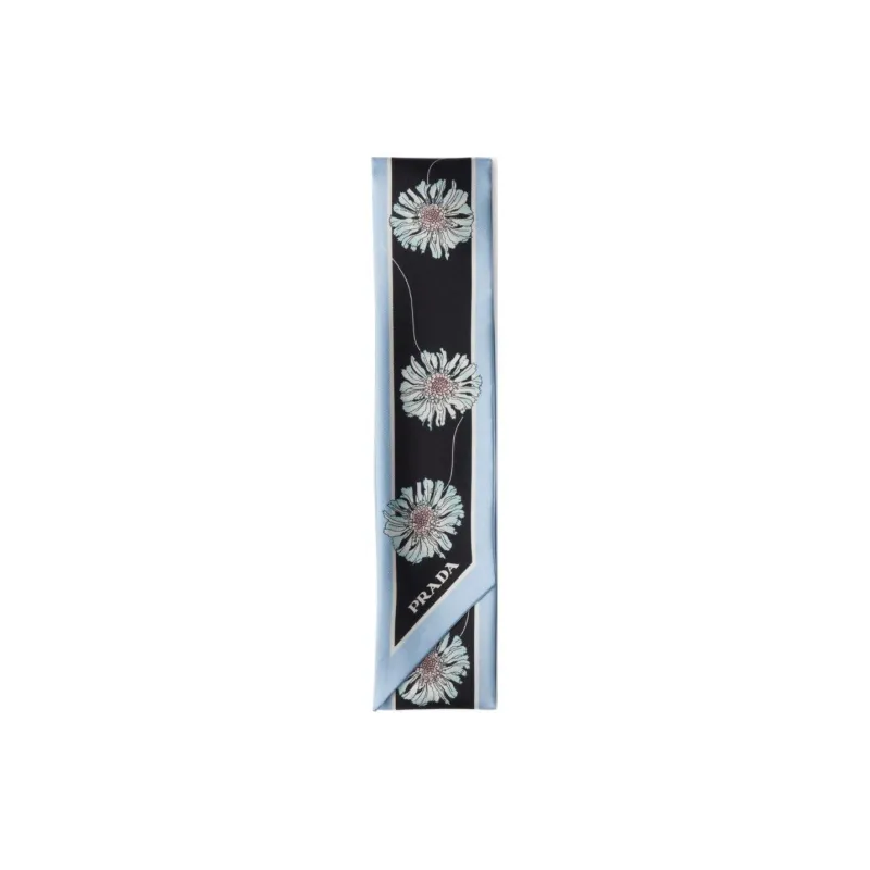 PRADA Silk Scarves Unisex Multicolor-0