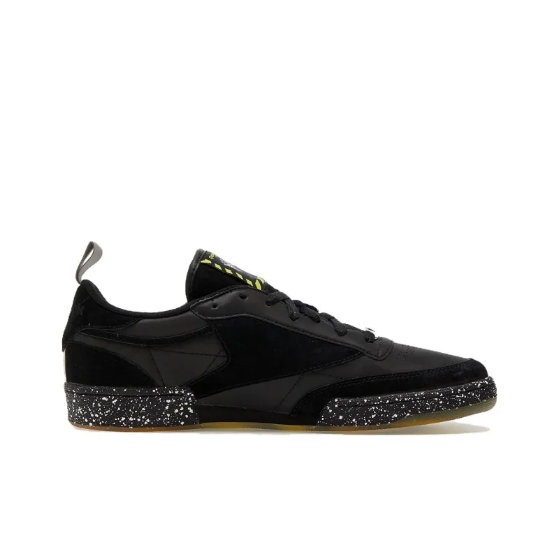 Reebok Club C 85 Durable Breathable Low-Top Skateboard Shoes Unisex Black-1