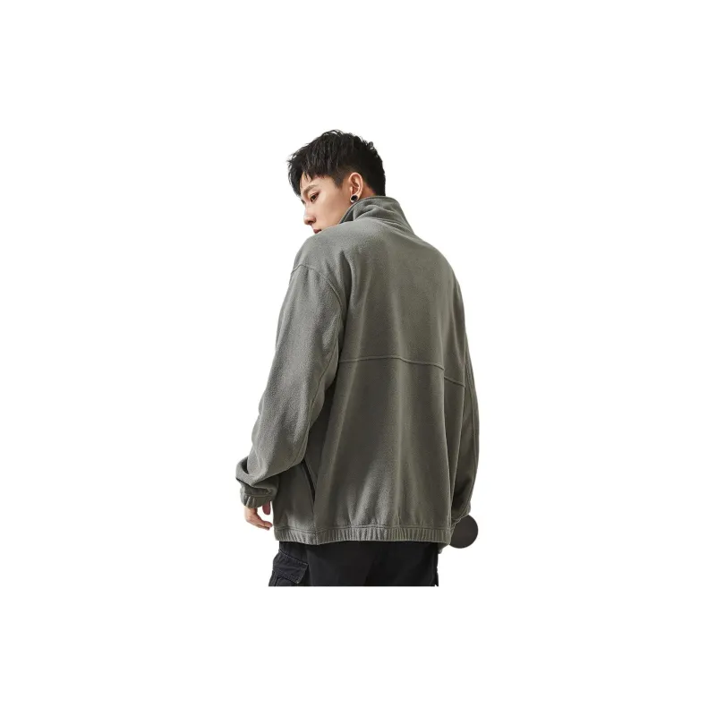 Tonlion Jackets Coats Men's Thin Ink Gray-1
