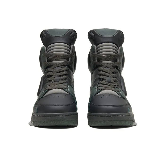 EQLZ EQUALIZER 1980 High Top Vintage Basketball Shoes Unisex Black Agate-4