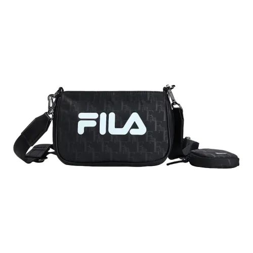 FILA Athletics Fabric Messenger Bag Shoulder Bag Crossbody Bag Regular Unisex Black