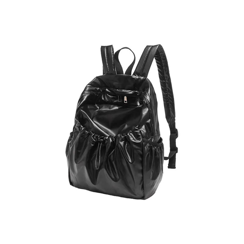 UNITE STAR Nylon Backpack Medium Size Women's Silver/Black-1