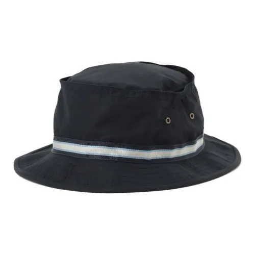 Beams Cotton Bucket Hats Men's Black/Umber