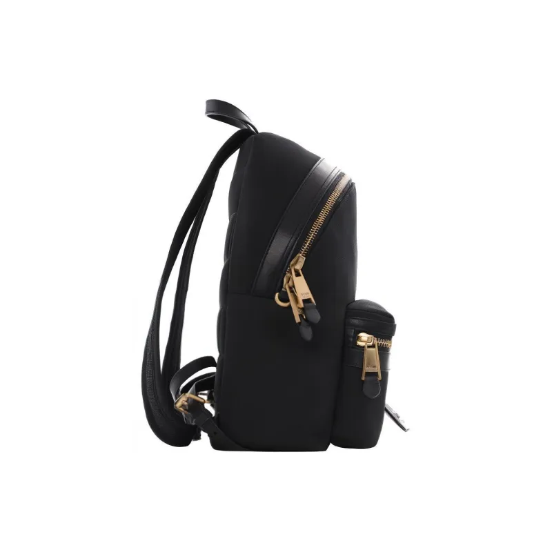 MOSCHINO Leather Backpack Women's Black-3