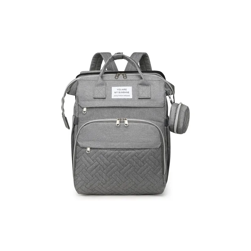 KINGSONS Oxford Backpack Unisex Gray/Black/Purple/Dark Blue/Pink-0