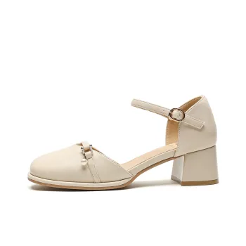 JOSINY Beach Sandals Women's Ecru