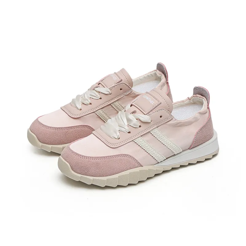 TUOPIN Casual Shoes Women's Low Top Silver/Beige/Pink/Green-9
