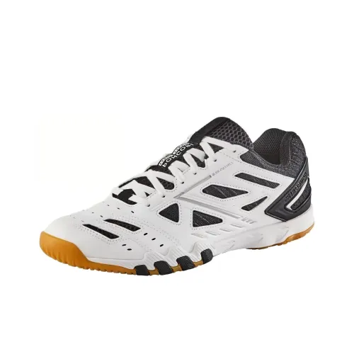 DECATHLON Cushioning Wear-Resistant Low-Top Table Tennis Shoes Unisex Black White