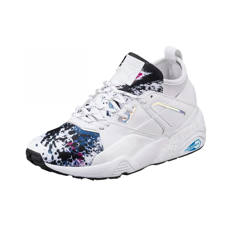 PUMA Bog Sock Anti-Slip And Wear-Resistant Lightweight Mid-Top Running Shoes Women's White-2