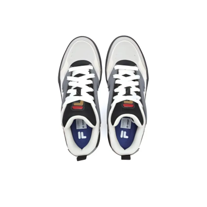 FILA DESPERADO Cushioning Support Low Top Vintage Basketball Shoes Men's Gray White Black-3