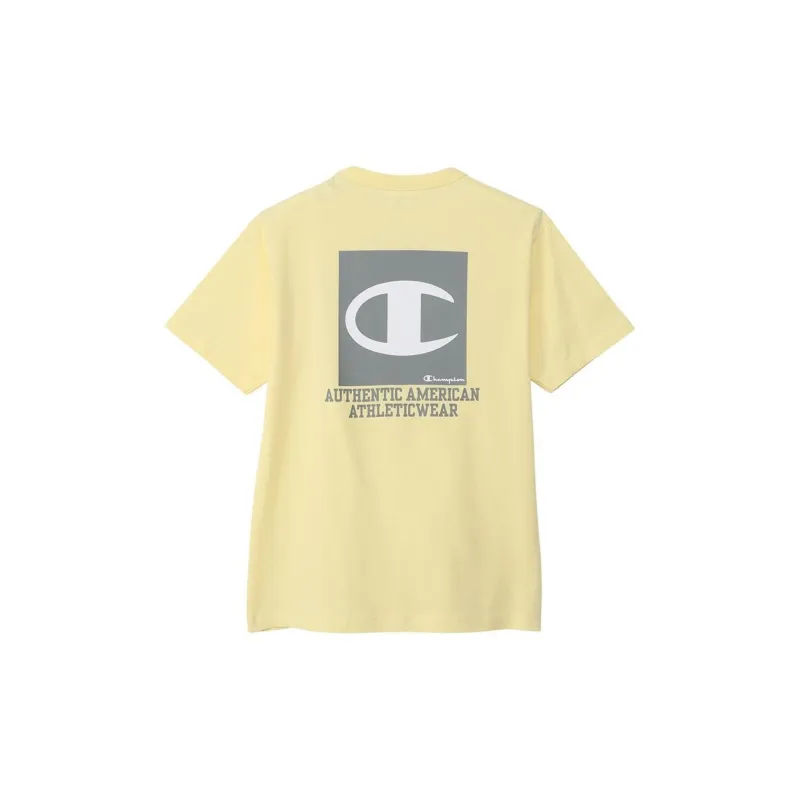 Champion T Shirt Unisex Light Yellow-1