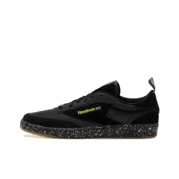 Reebok Club C 85 Durable Breathable Low-Top Skateboard Shoes Unisex Black