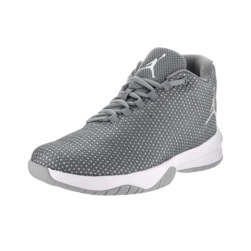 Jordan B. FLY 'Bred' Cushioned Slip-Resistant Low-Top Vintage Basketball Shoes Men's Gray-2