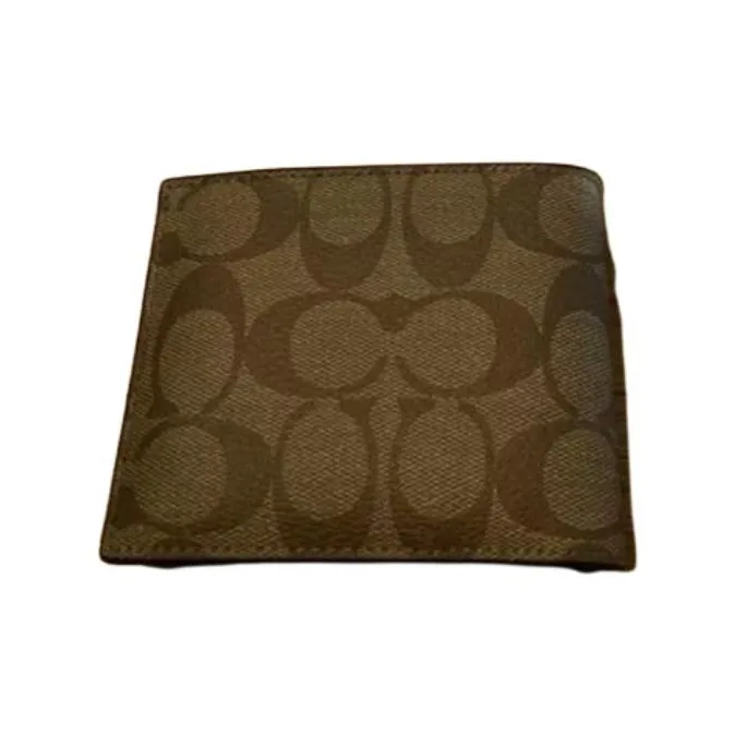 COACH Basquiat Collaboration 3 IN 1 Wallet Canvas With Leather 3 in 1 Card Holder Wallet Men's Brown-3