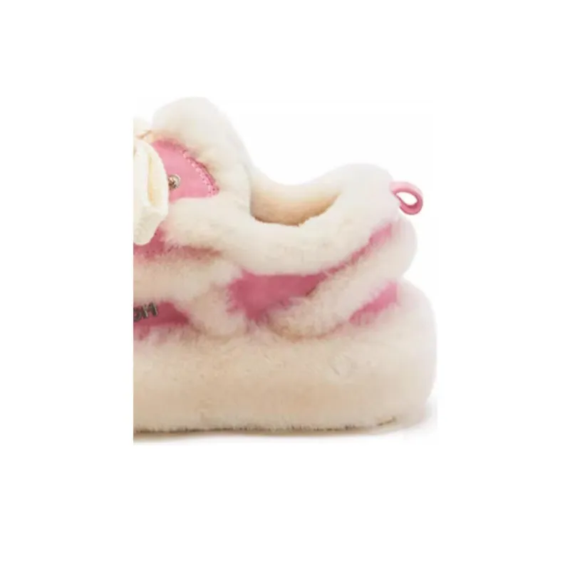 HALF AWAKE Height Increasing Wear-Resistant Slip-Resistant Lightweight Low-Top Casual Shoes Women's Pink-4