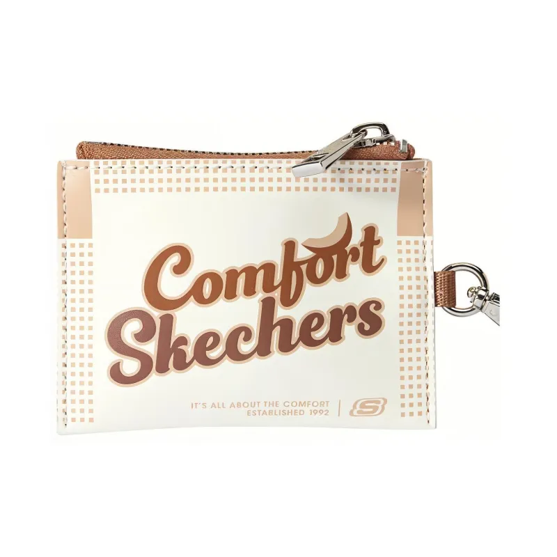 Skechers Ice Cream Series Fabric Small Square Bag, Crossbody, One Shoulder Handbag Regular Unisex Khaki-4