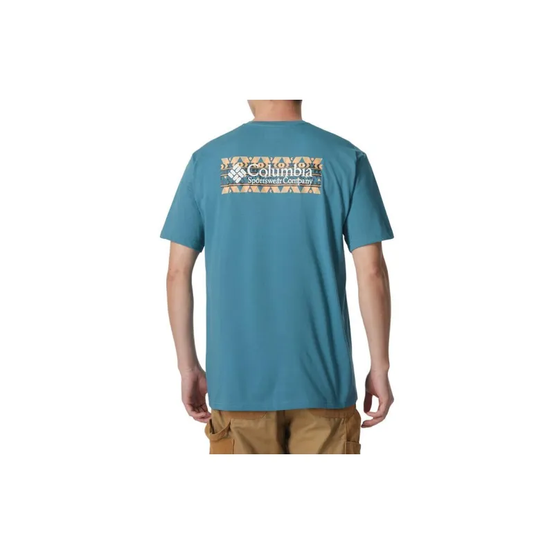 Columbia T Shirt Men's Sky Blue-1