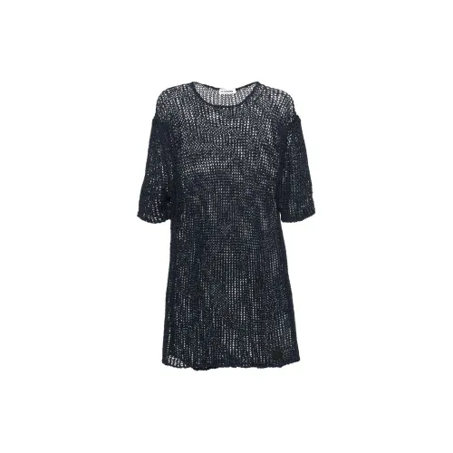 JIL SANDER Sheer Cotton Mini Dress