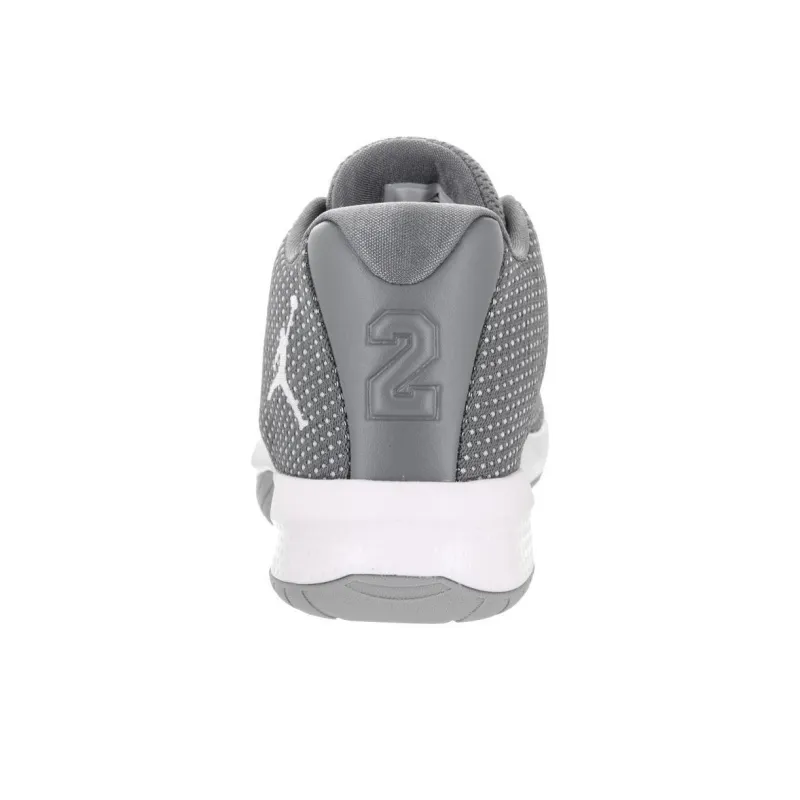 Jordan B. FLY 'Bred' Cushioned Slip-Resistant Low-Top Vintage Basketball Shoes Men's Gray-3