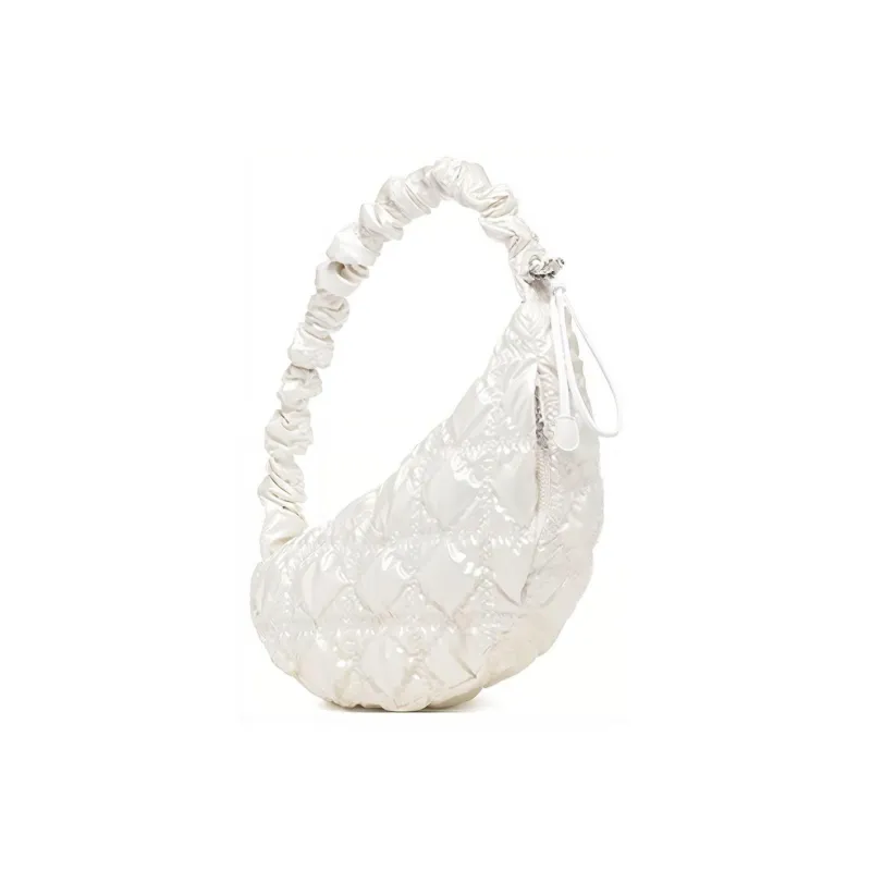 CARLYN Polyester Shoulder Bag, Crossbody Bag, Handbag Regular Women's Pearl White-1