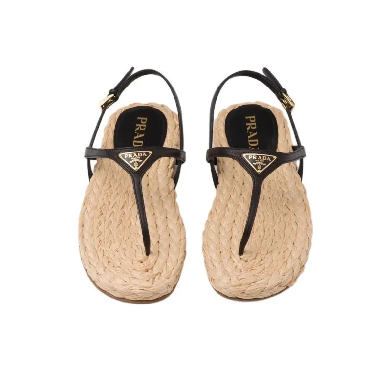 PRADA Strap Sandals Women's Black-5