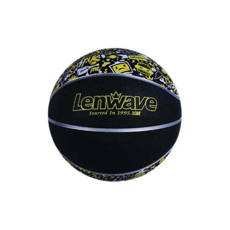 LENWAVE Rubber Basketball Size 5 Ball Training Kids'-6