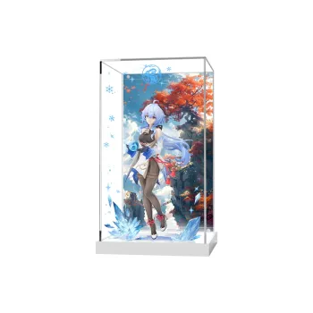KGBOX Compatibility MiHoYo Ganyu·Chasing The Moon Figure Storage Dust Resistant Acrylic Display Case Model Accessories