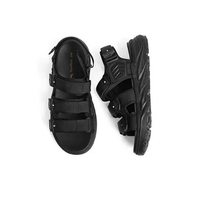 RED DRAGONFLY Beach Sandals Men Black-2