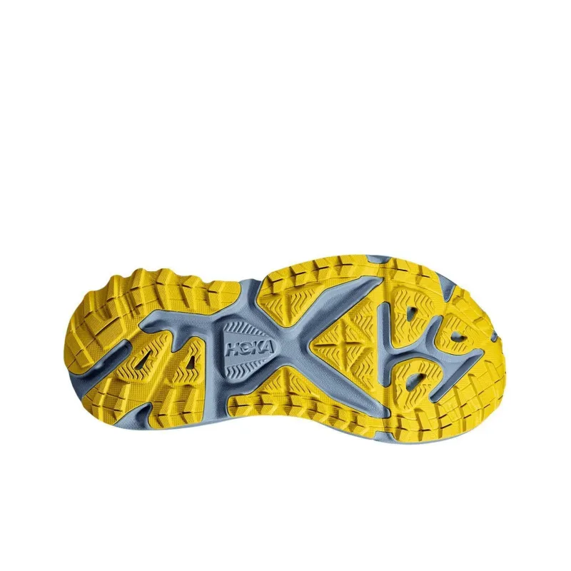 HOKA ONE ONE Stinson 7 Cushioning, Wear Resistant Low Top Running Shoes Men's Blue Green-3
