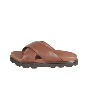 UGG Capitola Cross Slide Sandal Cognac