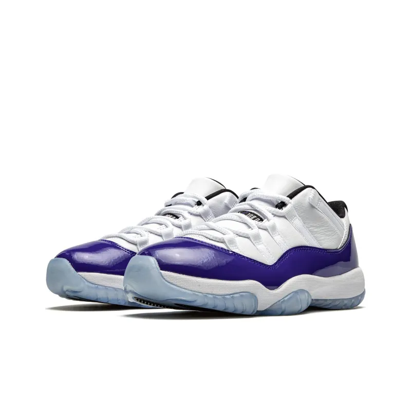 JORDAN 11 CMFT Low White/Black-Field Purple GS-3