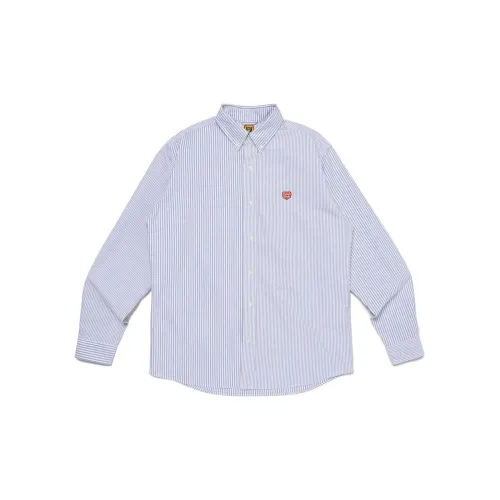 HUMAN MADE Logo-appliqué Striped Shirt