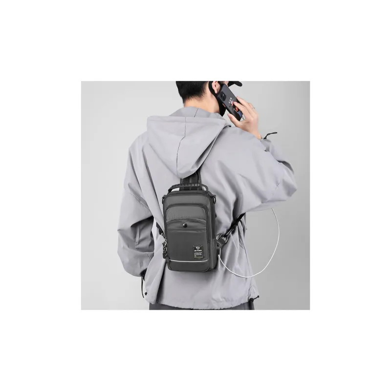 Venerable Brahma Nylon Fabric Sling Bag Regular Men's-12