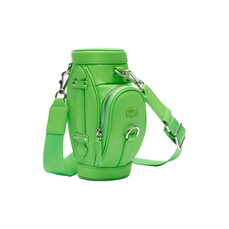 LACOSTE Polyurethane Shoulder Bag, Crossbody Bag Mini Unisex Green-1
