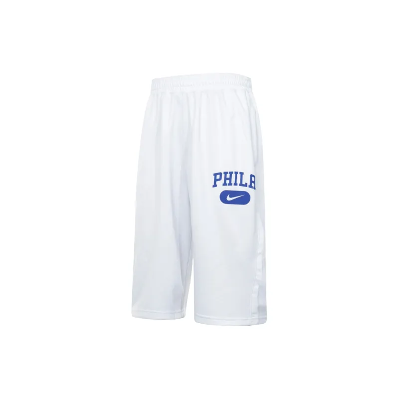 Nike NBA Dri Fit Casual Shorts Philadelphia 76ers Men's Ecru-1
