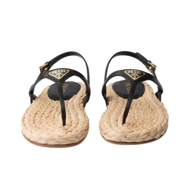 PRADA Strap Sandals Women's Black-4