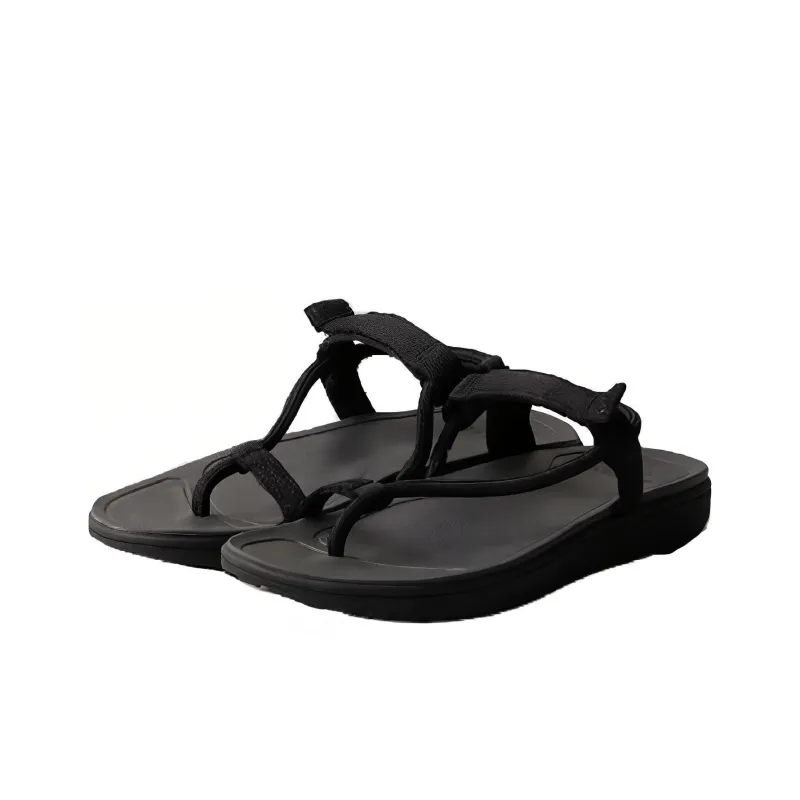 Odette E Odile x RIG FOOTWEAR Collaboration Model Beach Sandals Unisex Black-2