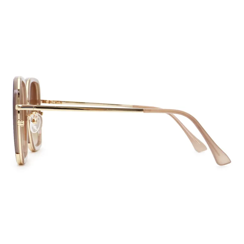 Pair Ponyo PC Square Sunglasses Unisex Brown-2