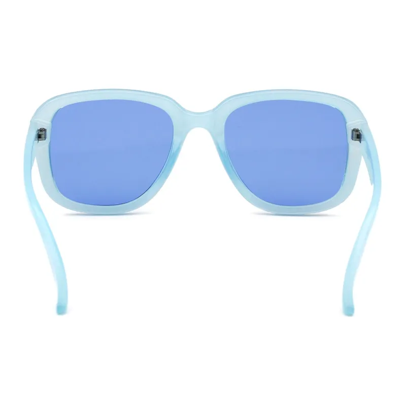 Pair Ponyo PC Square Sunglasses Unisex Blue-3