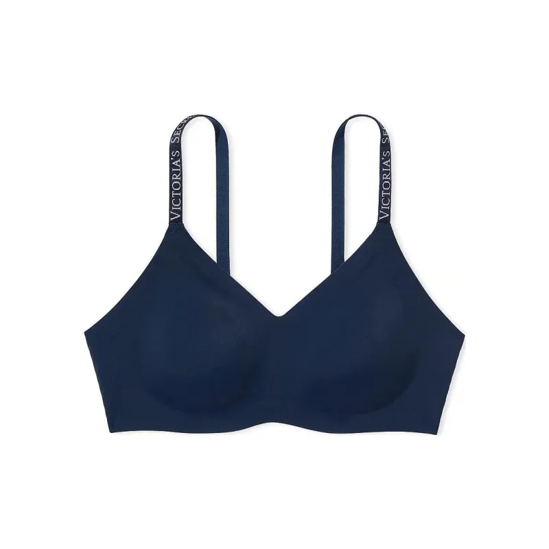 Victoria's Secret PINK THE T-SHIRT T-Shirt LightlyLinedLoungeBra/NoirNavy Bra Women's Marine Blue-0