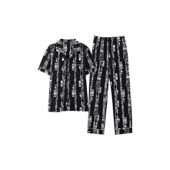 Follow The United States Pajama Set Men's Black