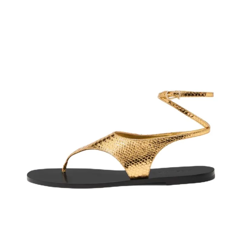Paris Texas Amalfi Snakeskin-effect Sandals-0