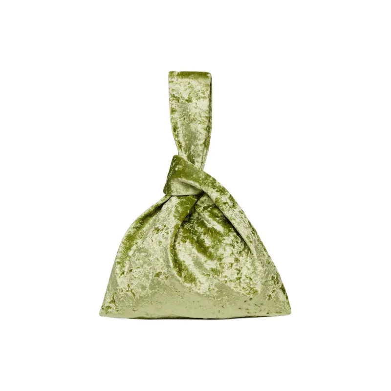 NANUSHKA Velvet Blended Biodegradable Acetate Fiber Blended Recycled Polyester Blended Spandex Clutch Women's Green-2