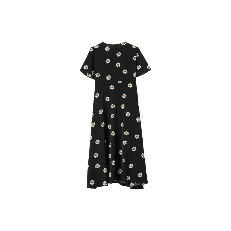 IQC Short Sleeved Dresses Women's Black-1