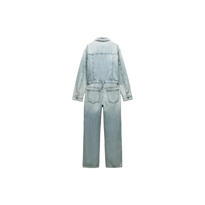 ZARA Jumpsuit Women's Light Blue-1