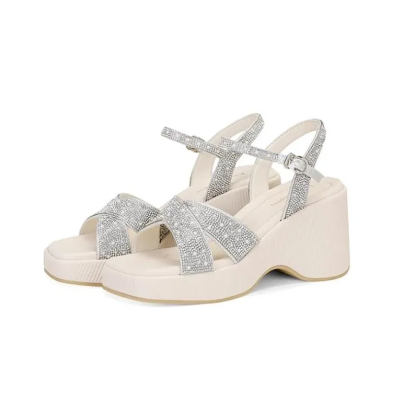 JESSICA SOPHIA Strap Sandals 8cm Women's-4