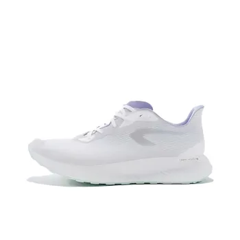 DECATHLON KD500.3 Cushioned Slip-Resistant Breathable Low-Top Running Shoes Women's White Purple